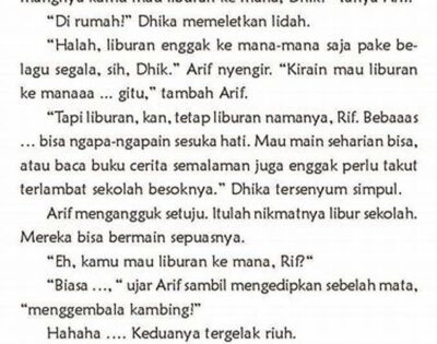 Gambar Cerita Liburan Dalam Bahasa Jawa