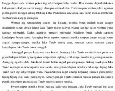 Cerita Pendek Bahasa Cirebon
