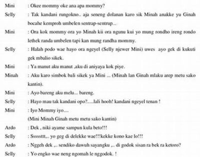 Contoh Pementasan Drama Bahasa Jawa 4 Orang