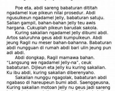 Contoh Carpon Bahasa Sunda Tentang Lingkungan