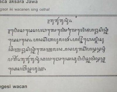Contoh Cerita Aksara Jawa