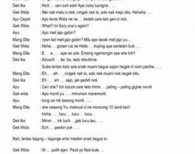 Percakapan Bahasa Bali 2 Orang