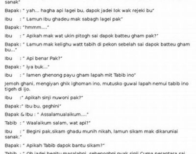 Percakapan Bahasa Lampung 2 Orang Dialek A: Mengenal Bahasa Lampung