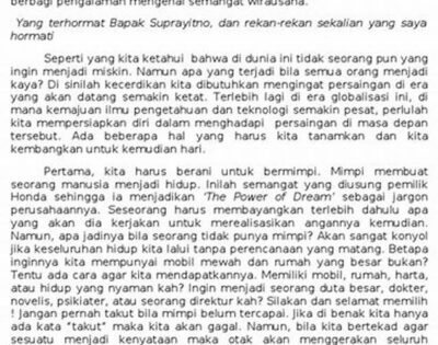 Pidato Bahasa Jawa Tentang Wirausaha