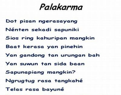 Puisi Bali Anyar Tema Lingkungan